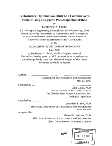 Performance  Optimization Study  of  a  Common... Vehicle  Using  a  Legendre  Pseudospectral ...