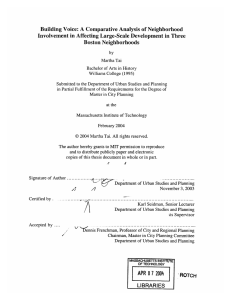 Building  Voice:  A  Comparative Analysis  of... Involvement  in Affecting  Large-Scale  Development  in...