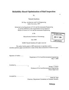 Reliability-Based  Optimization of Rail Inspection