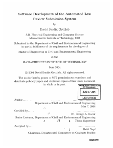 Software  Development  of  the  Automated ... Review  Submission  System David  Bendix  Gottlieb