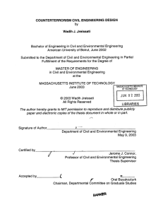 COUNTERTERRORISM  CIVIL  ENGINEERING  DESIGN by