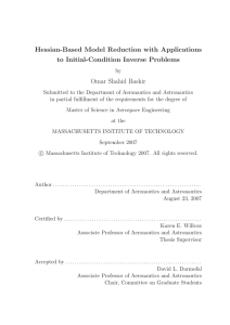 Hessian-Based Model Reduction with Applications to Initial-Condition Inverse Problems Omar Shahid Bashir