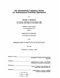 Six  Dimensional  Trajectory  Solver Ronald  J. Simmons