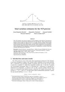 Total variation estimates for the TCP process Jean-Baptiste Bardet Alejandra Christen Arnaud Guillin