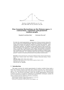 Fine Gaussian fluctuations on the Poisson space, I: random graphs