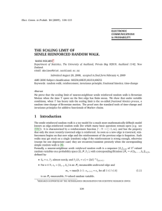 THE SCALING LIMIT OF SENILE REINFORCED RANDOM WALK.