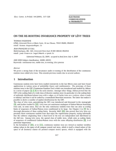 ON THE RE-ROOTING INVARIANCE PROPERTY OF LÉVY TREES