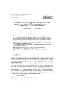 Erratum: A connection between the stochastic heat