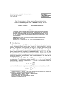 On the accuracy of the normal approximation Raphael Meiners Anselm Reichenbachs