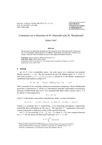 Comment on a theorem of M. Maxwell and M. Woodroofe ∗