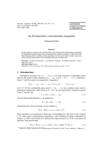 On McDiarmid’s concentration inequality Emmanuel Rio