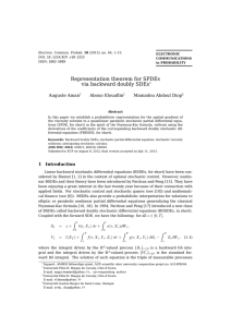 Representation theorem for SPDEs via backward doubly SDEs Auguste Aman Abouo Elouaflin