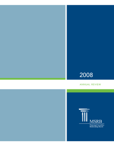 2008 MSRB annual  review Municipal Securities