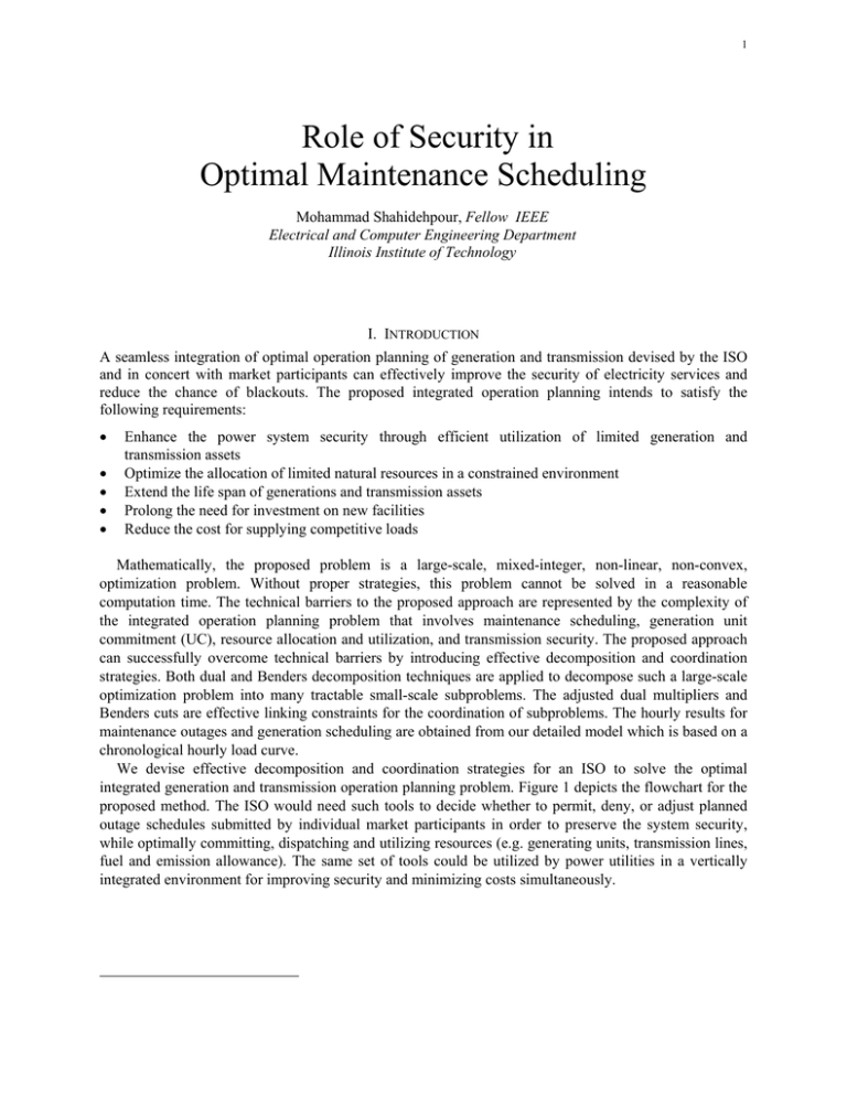 role-of-security-in-optimal-maintenance-scheduling