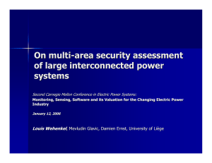 On multi - area security assessment of large interconnected power