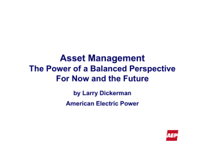 Asset Management The Power of a Balanced Perspective by Larry Dickerman