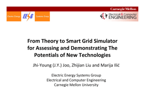 From Theory to Smart Grid Simulator  for Assessing and Demonstrating The for Assessing and Demonstrating The 