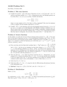 18.303 Problem Set 5 Problem 1: Min–max theorem