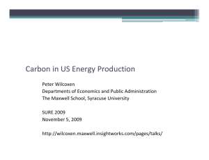 Carbon in US Energy Production