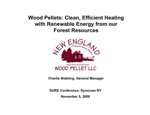Wood Pellets: Clean, Efficient Heating with Renewable Energy from our Forest Resources