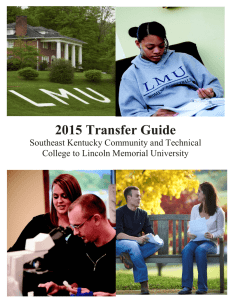 2015 Transfer Guide Southeast Kentucky Community and Technical