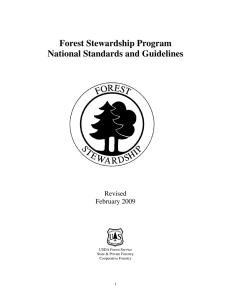 Forest Stewardship Program National Standards and Guidelines Revised