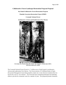 Collaborative Forest Landscape Restoration Program Proposal