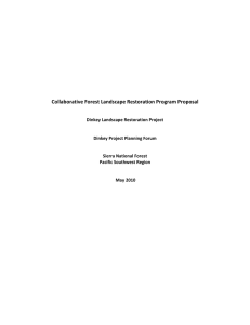 Collaborative Forest Landscape Restoration Program Proposal