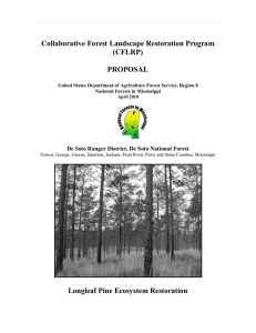 Collaborative Forest Landscape Restoration Program (CFLRP) PROPOSAL
