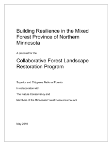 Building Resilience in the Mixed Forest Province of Northern Minnesota