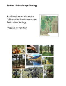 Section 12- Landscape Strategy  Southwest Jemez Mountains Collaborative Forest Landscape