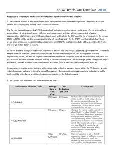 CFLRP Work Plan Template 2010