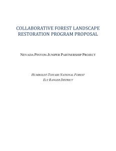 COLLABORATIVE FOREST LANDSCAPE RESTORATION PROGRAM PROPOSAL  N