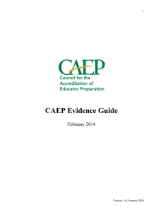 CAEP Evidence Guide February 2014