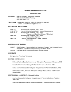 HOWARD SHUIRMAN TEITELBAUM Curriculum Vitae ADDRESS