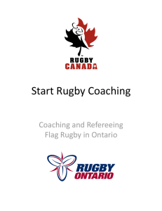 Start Rugby Coaching   Coaching and Refereeing  Flag Rugby in Ontario 
