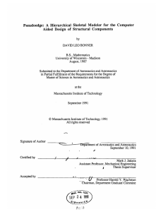 Computer Pseudoedge:  A  Hierarchical  Skeletal  Modeler ... Aided  Design  of  Structural  Components