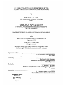 AN MOUNT  EMBEDDING  IMPEDANCE  OF SIS  MIXERS by