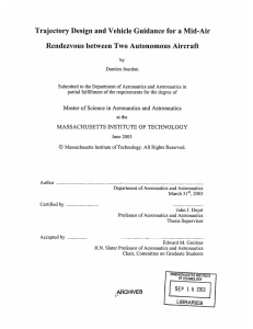 Trajectory Design  and Vehicle  Guidance  for ... Rendezvous  between  Two  Autonomous  Aircraft