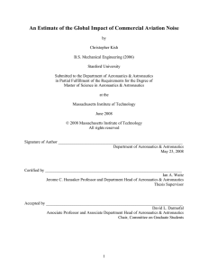 An Estimate of the Global Impact of Commercial Aviation Noise