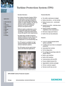 Turbine Protection System (TPS)