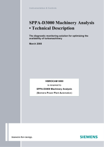 SPPA-D3000 Machinery Analysis • Technical Description