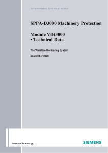 SPPA-D3000 Machinery Protection  Module VIB3000 • Technical Data