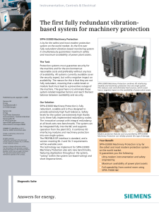 The first fully redundant vibration- based system for machinery protection