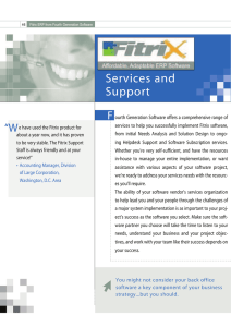 Services and Support F