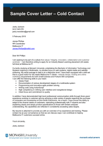 Cover Letter Sample - Architecture – Cold Contact Sample Cover Letter