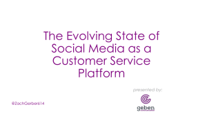 The Evolving State of Social Media as a Customer Service Platform