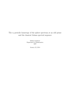 The v and the classical Adams spectral sequence