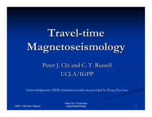 Travel - time Magnetoseismology