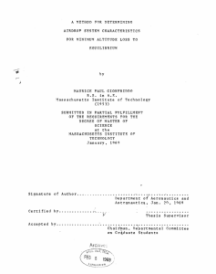 A METHOD  FOR DETERMINING AIRDROP  SYSTEM  CHARACTERISTICS